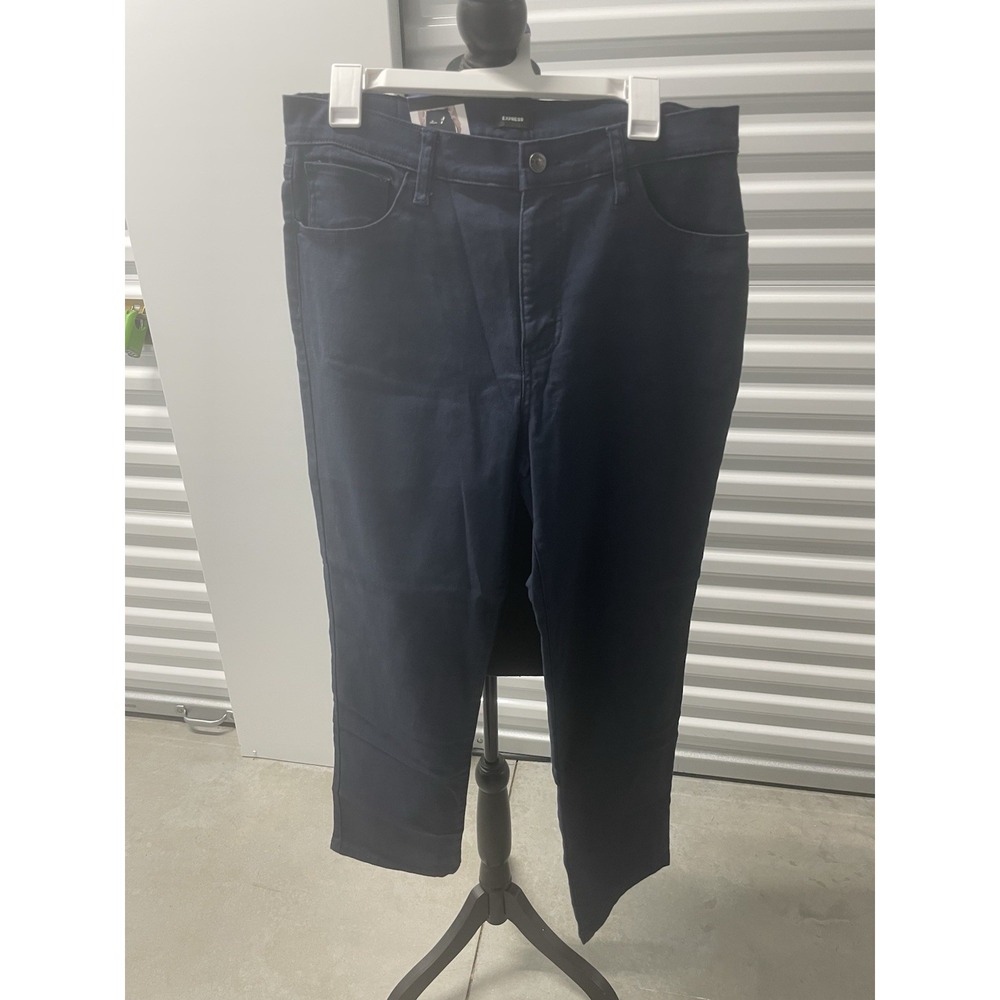 Express Women's Navy Blue Size 10 Jeans NWT